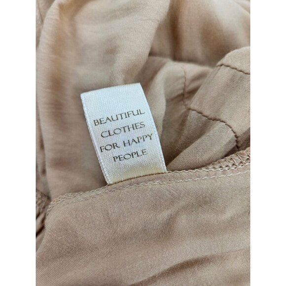NWOT Indah Beige Rayon Skirt Womens L Mini Pull On - Picture 5 of 5